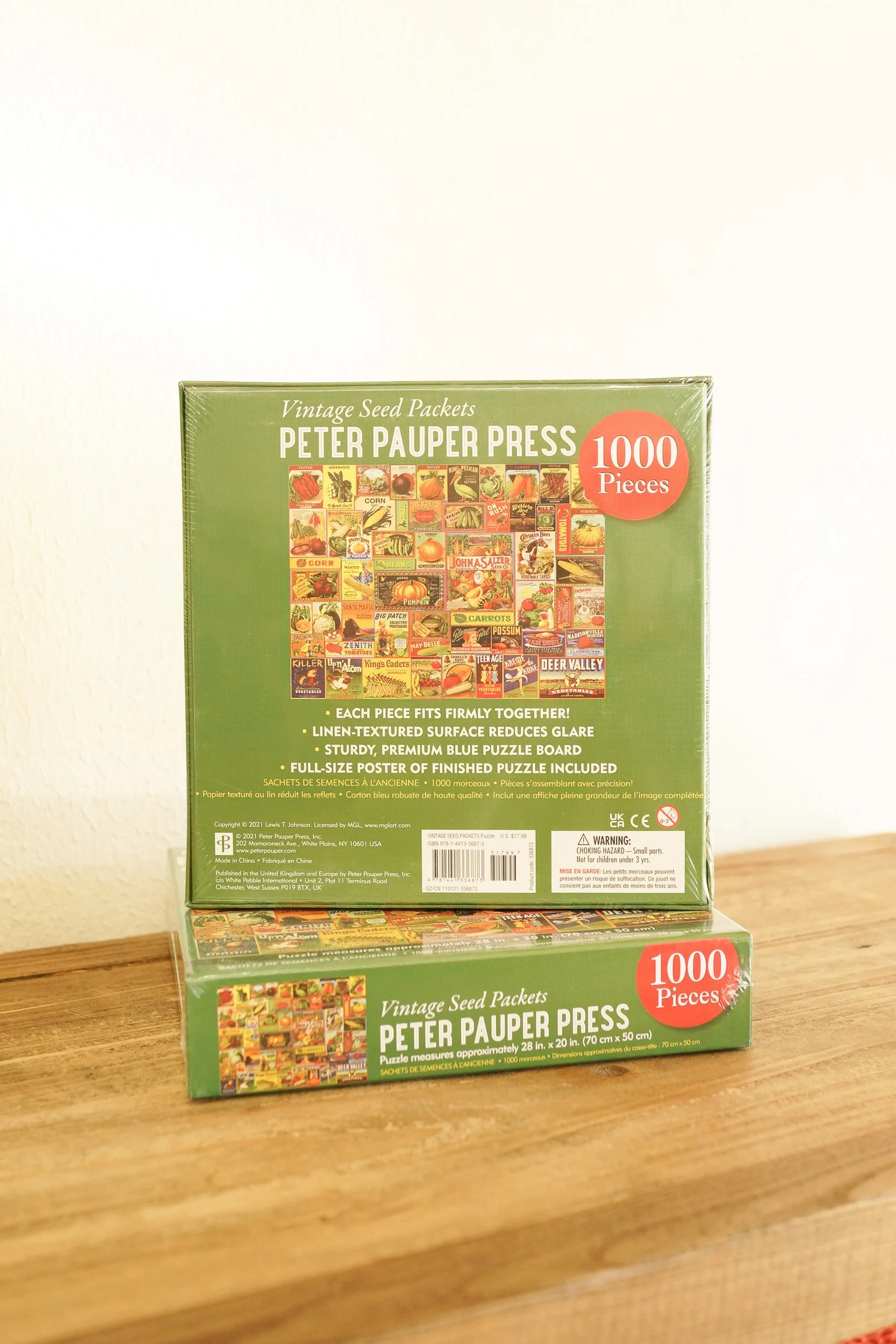 Puzzle Vintage Seed Packets 1000 Piece Peter Pauper Press ISBN